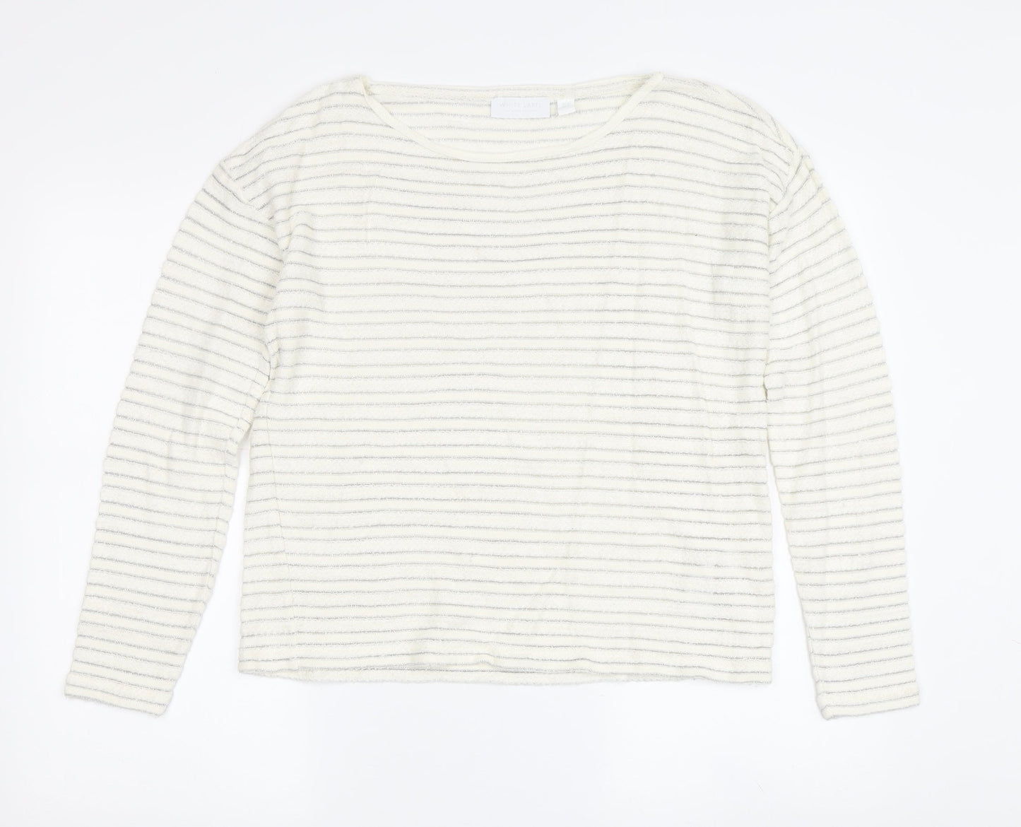 Womens UK Size 8 The White Company Ivory Basic Sweater