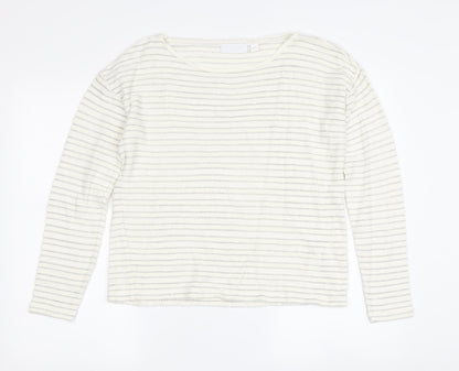 Womens UK Size 8 The White Company Ivory Basic Sweater