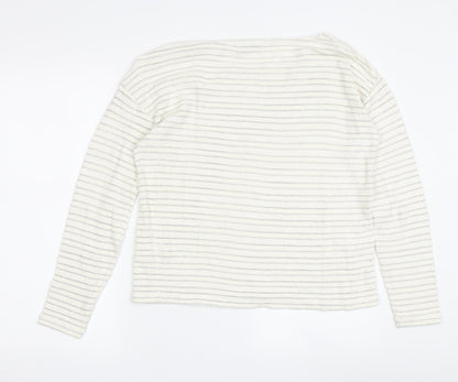 Womens UK Size 8 The White Company Ivory Basic Sweater