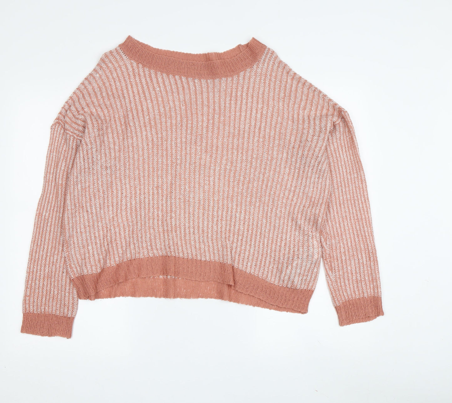 Womens UK Size M Jacqueline de Yong Pink Pullover Jumper