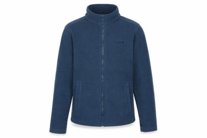 Front view of Regatta Blue Fleece Jacket, Stand-Up Collar, size 34, Casual