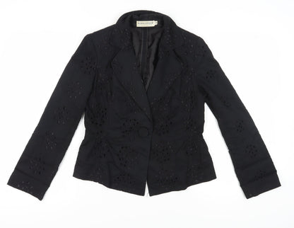 Simon Jeffery Women's Black Blazer Jacket Size 12
