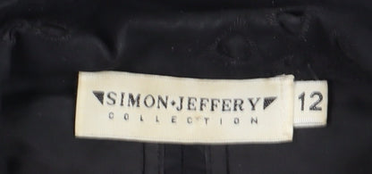 Simon Jeffery Women's Black Blazer Jacket Size 12