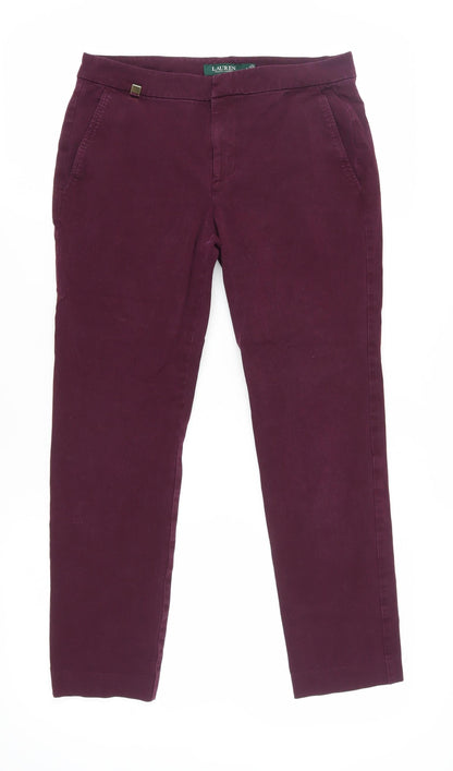 Lauren Ralph Lauren Women's Purple Chino Trousers