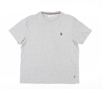 Mens UK Size XL U.S. Polo Assn. Grey  T-Shirt
