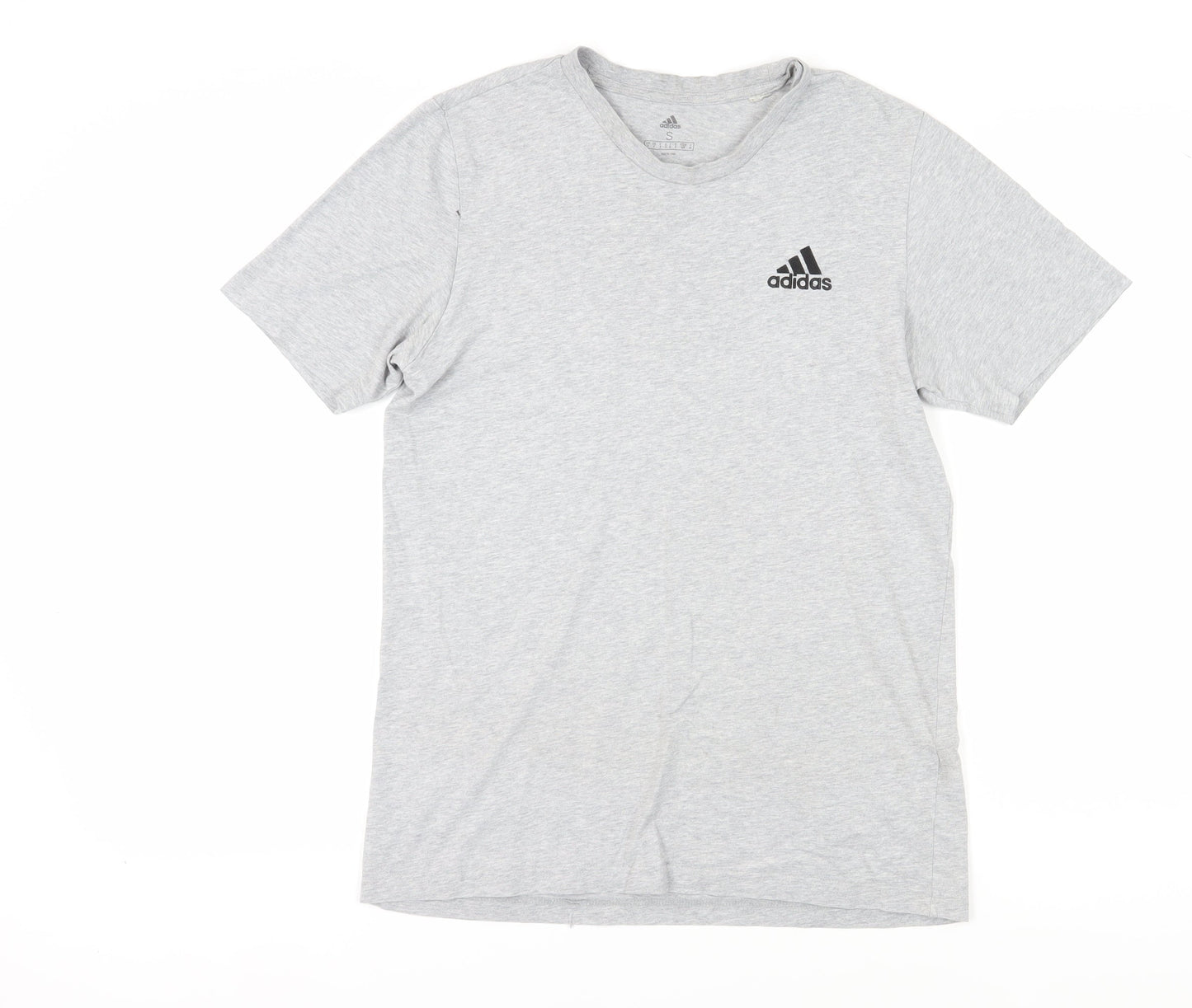 Adidas Men's Grey Short Sleeve Crew Neck T-Shirt S