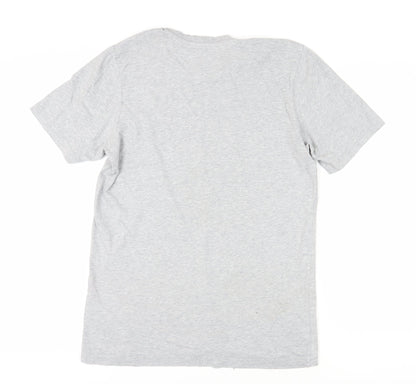 Adidas Men's Grey Short Sleeve Crew Neck T-Shirt S