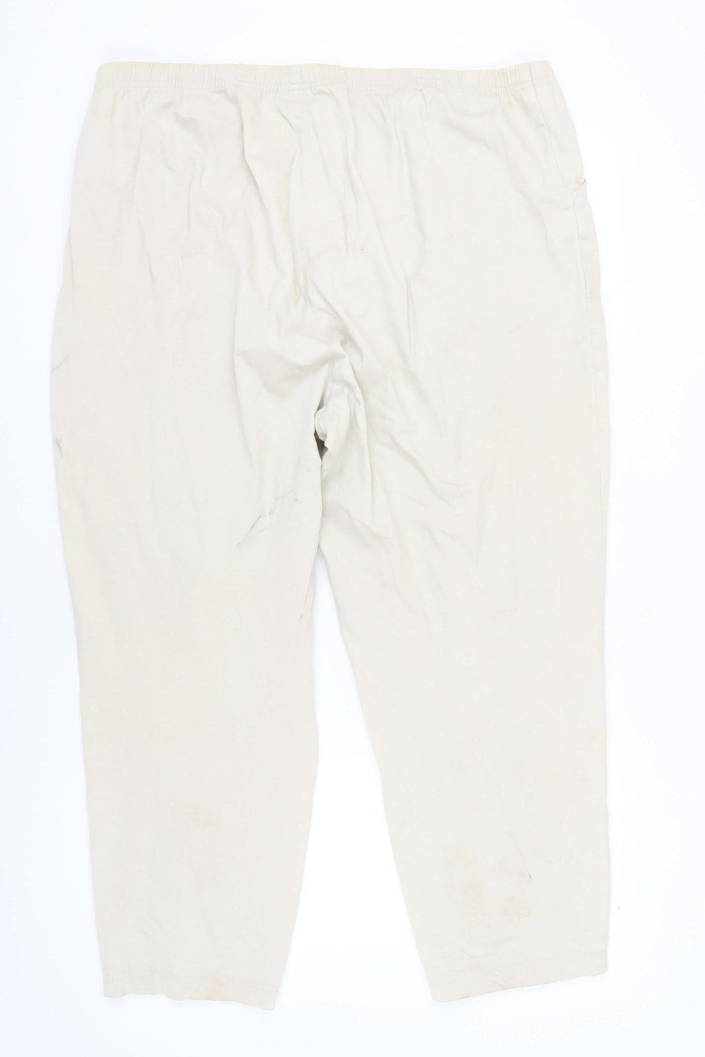 Croft & Barrow Women's Beige Trousers, 2XL, Elastic Waist