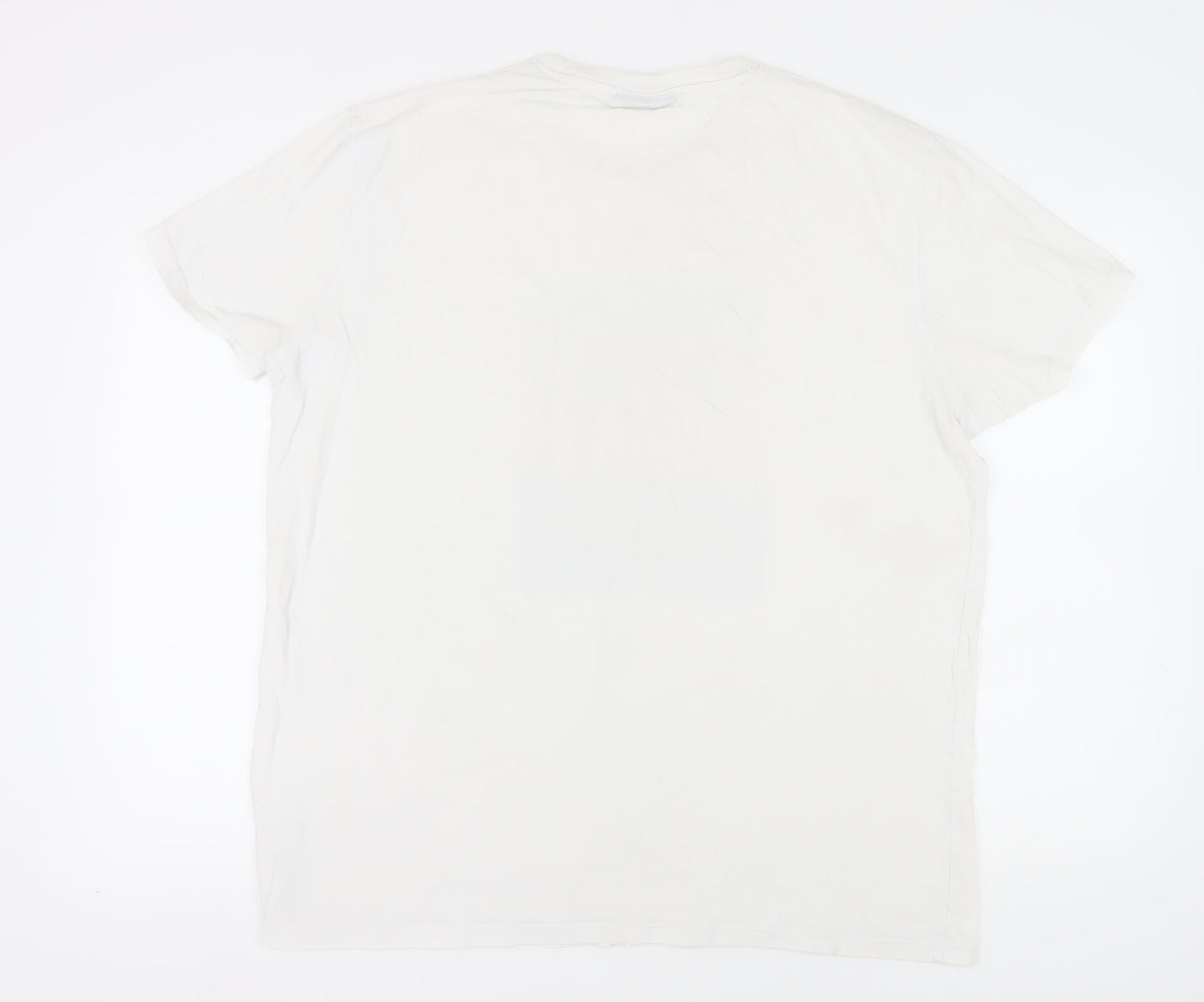 McKenzie Men's White Graphic Beach 2XL T-Shirt