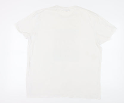 McKenzie Men's White Graphic Beach 2XL T-Shirt