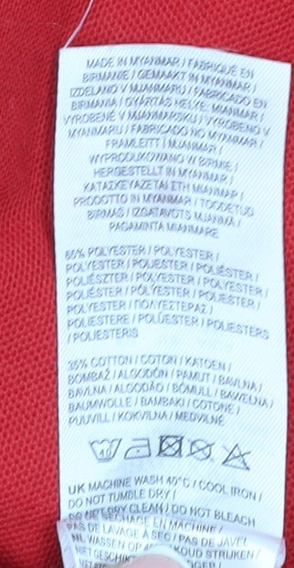 Slazenger Men's Red Polo Shirt XL Collared Casual