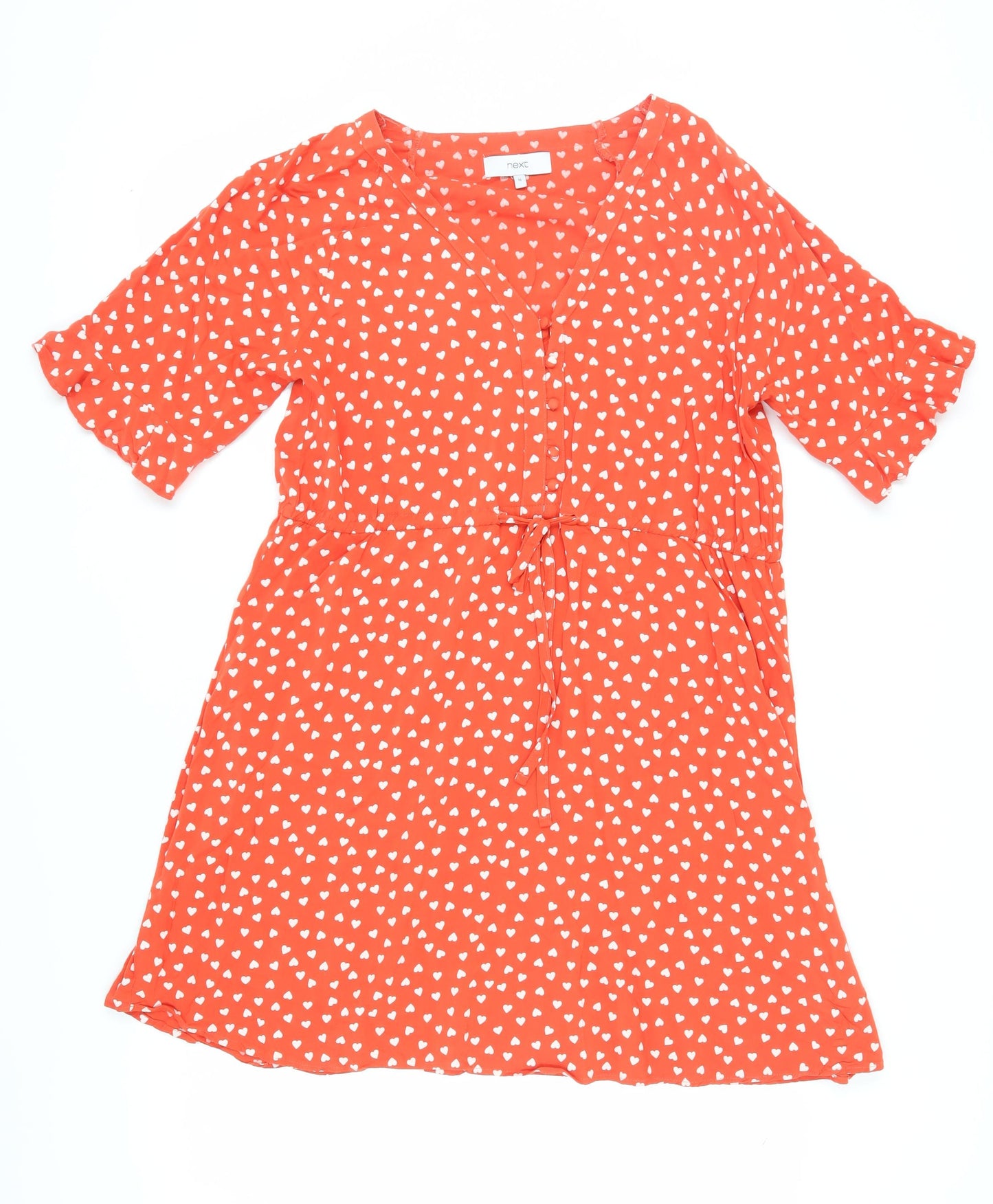 Next Women's Orange A-Line Dress Size 16