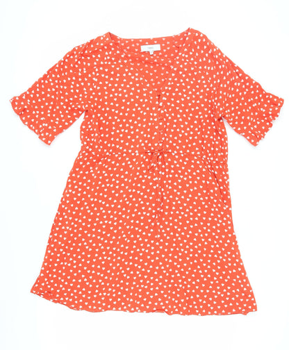 Next Women's Orange A-Line Dress Size 16