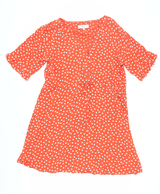 Next Women's Orange A-Line Dress Size 16