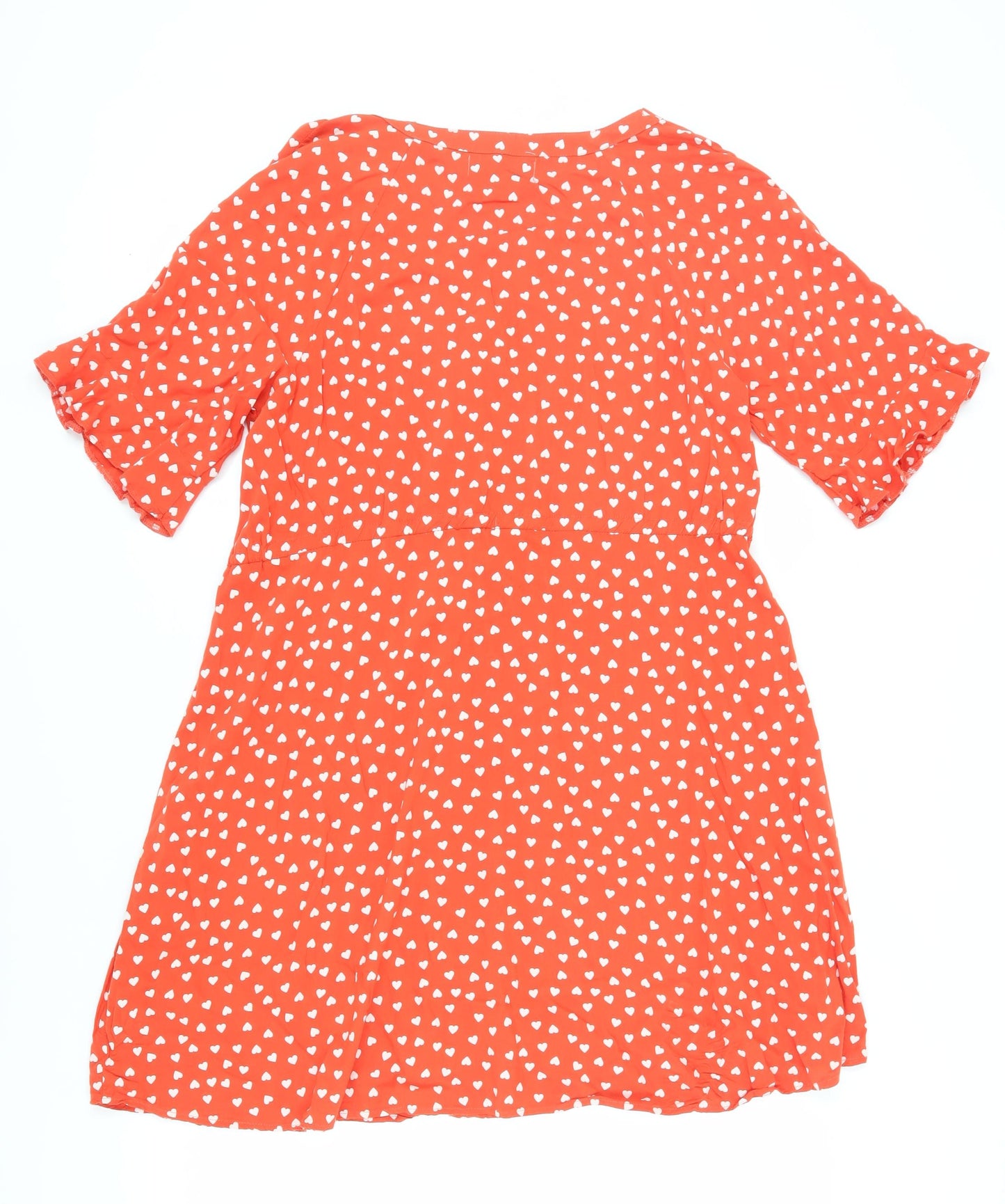 Next Women's Orange A-Line Dress Size 16