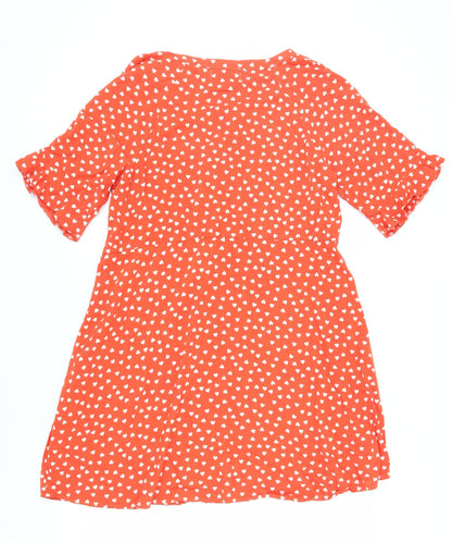 Next Women's Orange A-Line Dress Size 16