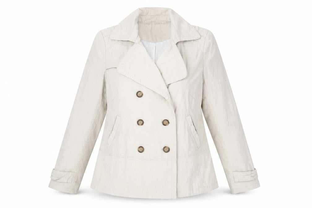 Womens UK Size 14 NEXT Beige Pea Coat