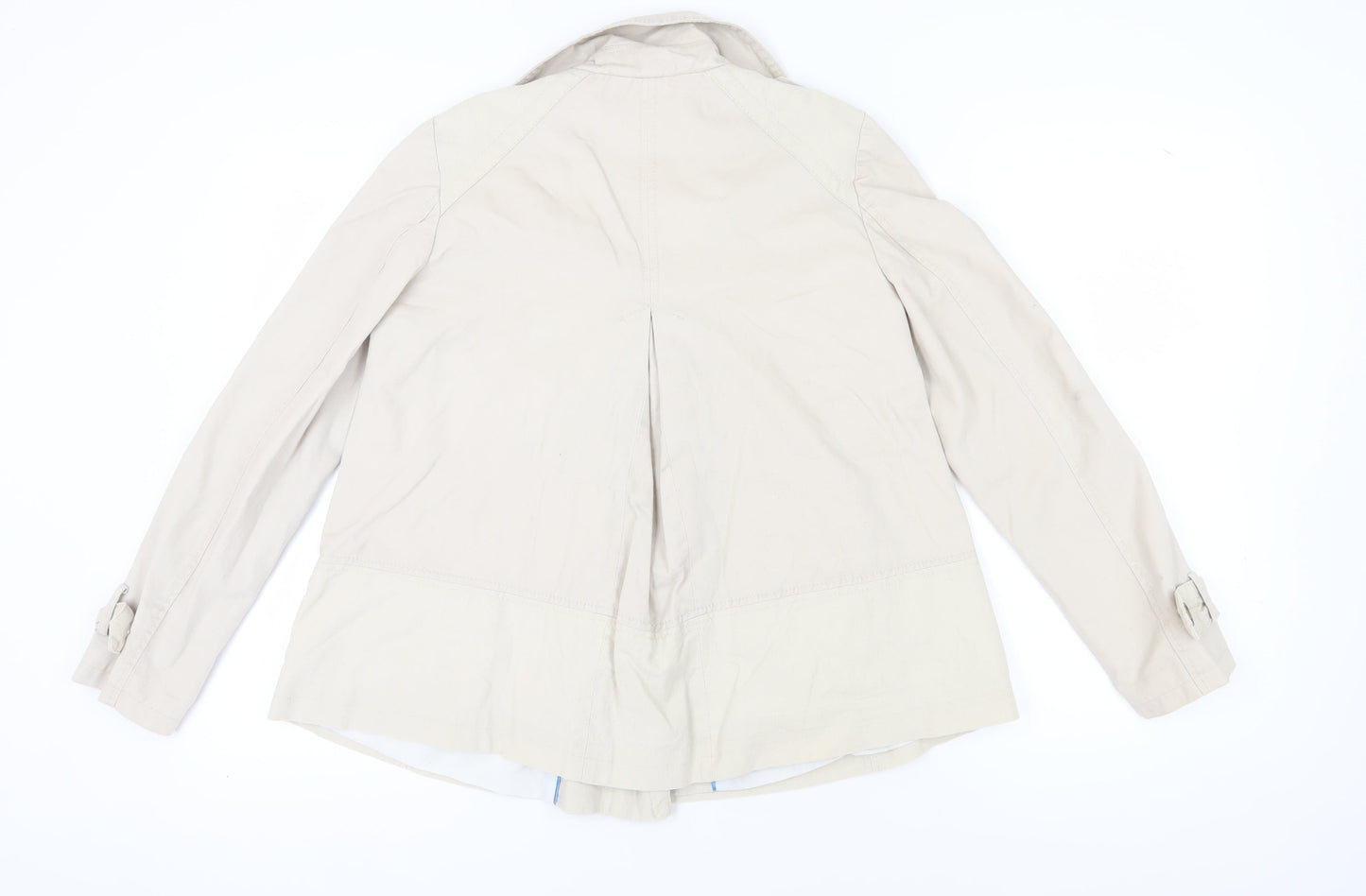 Womens UK Size 14 NEXT Beige Pea Coat