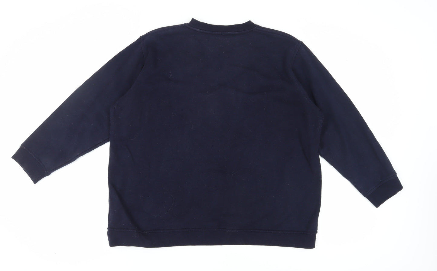 EWM Pure Classics Women's Blue Embroidered Pullover Sweatshirt XL
