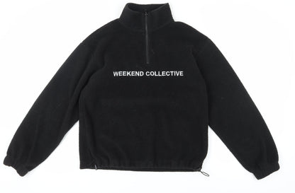 Womens UK Size 4 ASOS DESIGN Black Pullover Sweatshirt
