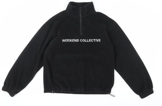 Womens UK Size 4 ASOS DESIGN Black Pullover Sweatshirt