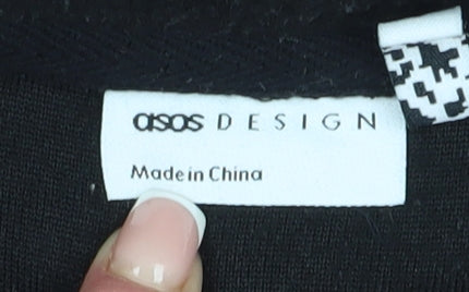 Womens UK Size 4 ASOS DESIGN Black Pullover Sweatshirt