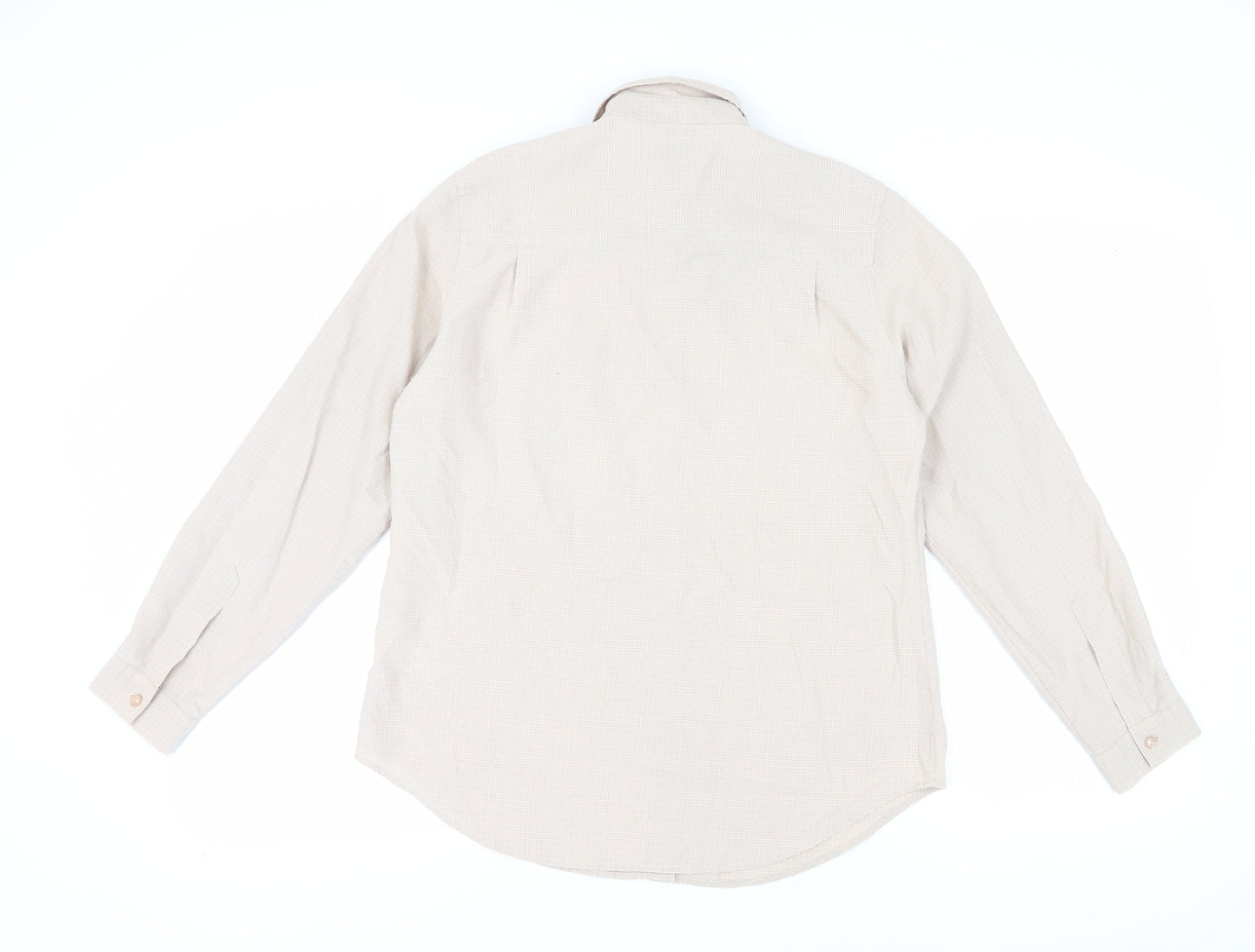Trader Women's Beige Classic Button-Up Shirt Size 14