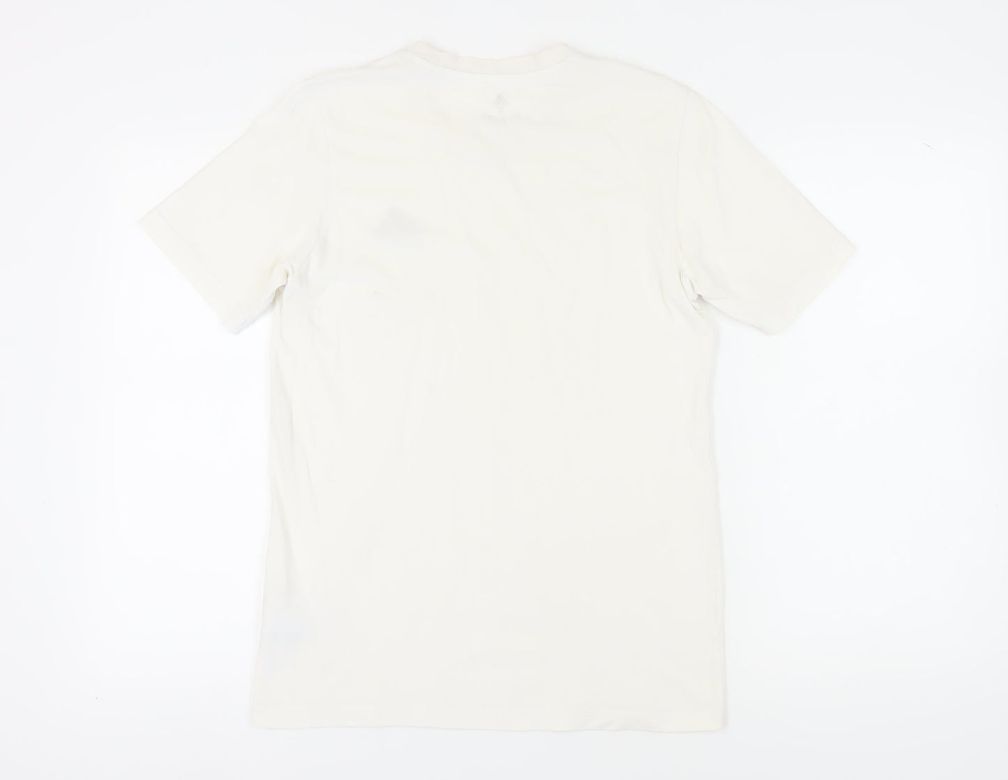 Adidas Men's White Cotton T-Shirt Size S