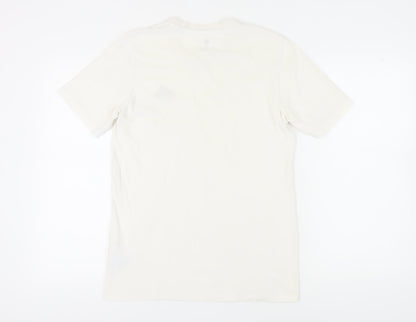 Adidas Men's White Cotton T-Shirt Size S