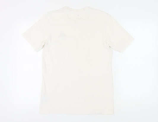 Adidas Men's White Cotton T-Shirt Size S