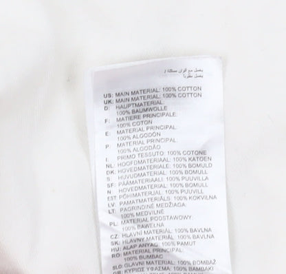 Adidas Men's White Cotton T-Shirt Size S