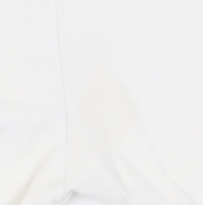 Adidas Men's White Cotton T-Shirt Size S