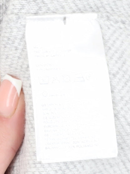 H&M Men's Grey Pullover Jumper, M, Crew Neck, Cotton Blend