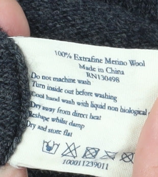 Jack Wills Men's Grey Wool Pullover M Jumper