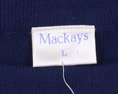 Mackays Women's Blue Pencil Skirt Size L