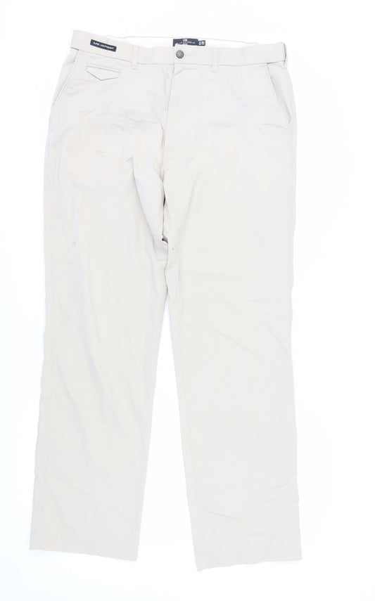 Marks and Spencer Beige Men's Chino Trousers 33
