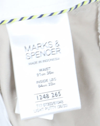 Marks and Spencer Beige Men's Chino Trousers 33