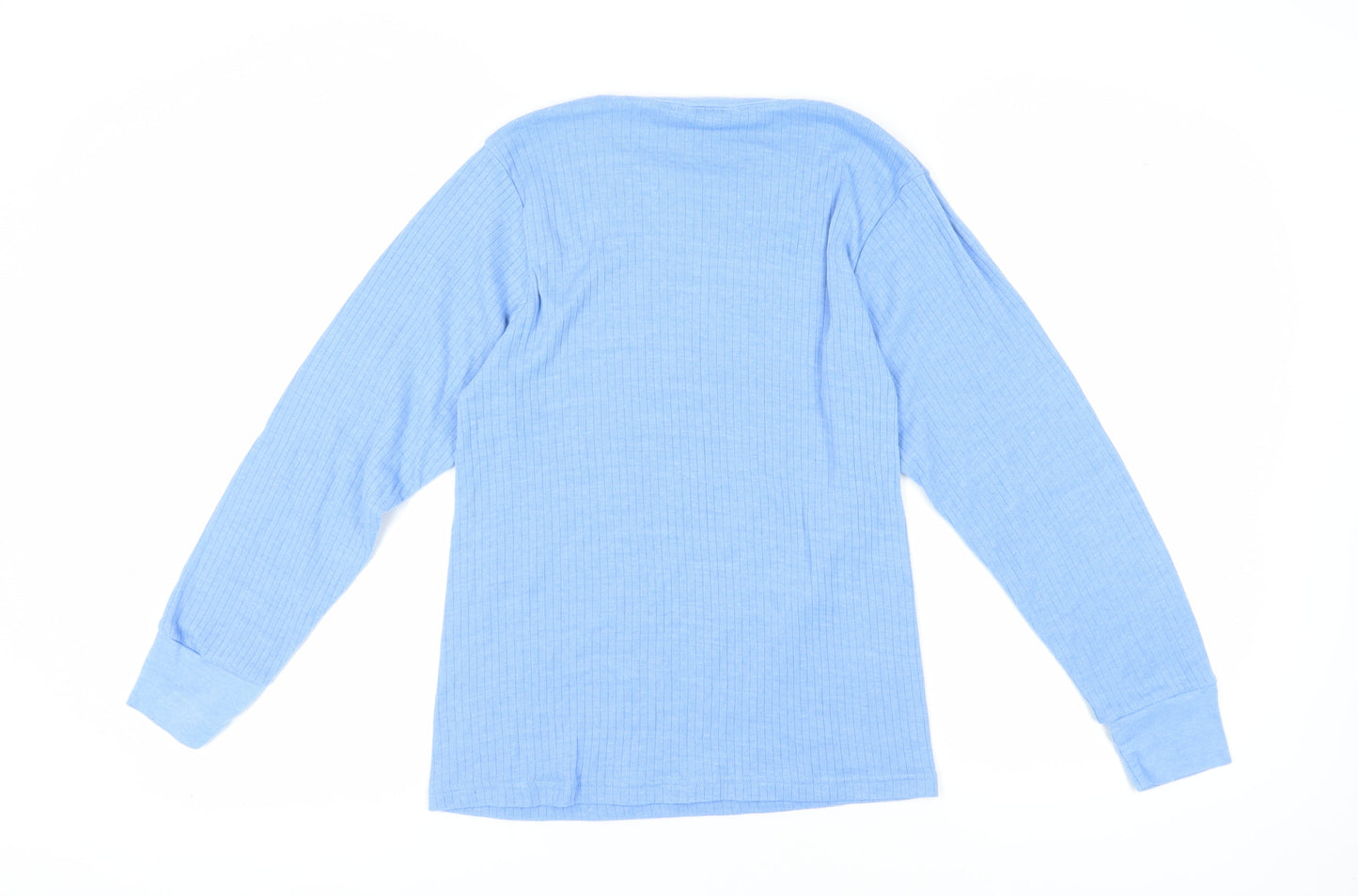 Higear Men's Blue Long Sleeve Crew Neck T-Shirt - Medium