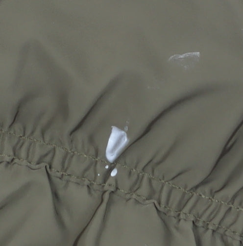H&M Girls Green Bomber Jacket with Hood, Size 11-12 Years