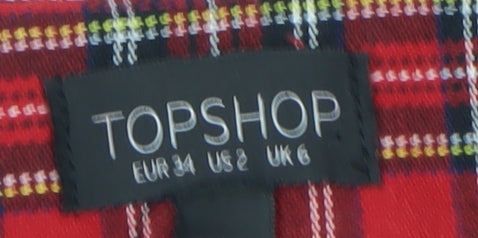 Womens UK Size 6 Topshop Pleated  Skirt