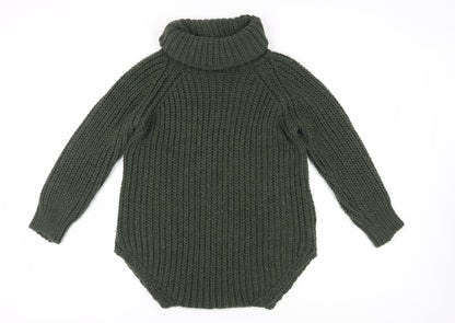 Luisa Ricci Women's Green Roll Neck Pullover Jumper