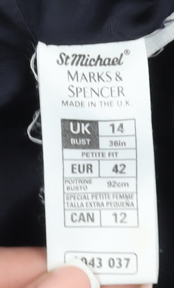 Marks and Spencer Women's Black Blazer Size 14
