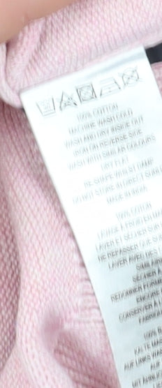 French Connection Men's Pink Cotton Pullover Jumper - M