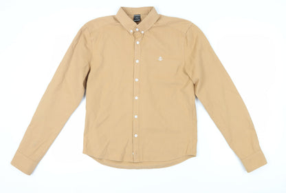 Blakely Men's Beige Button-Up Casual Shirt Medium