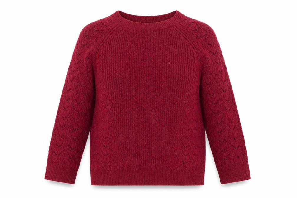 Womens UK Size M Damart Red Pullover Jumper