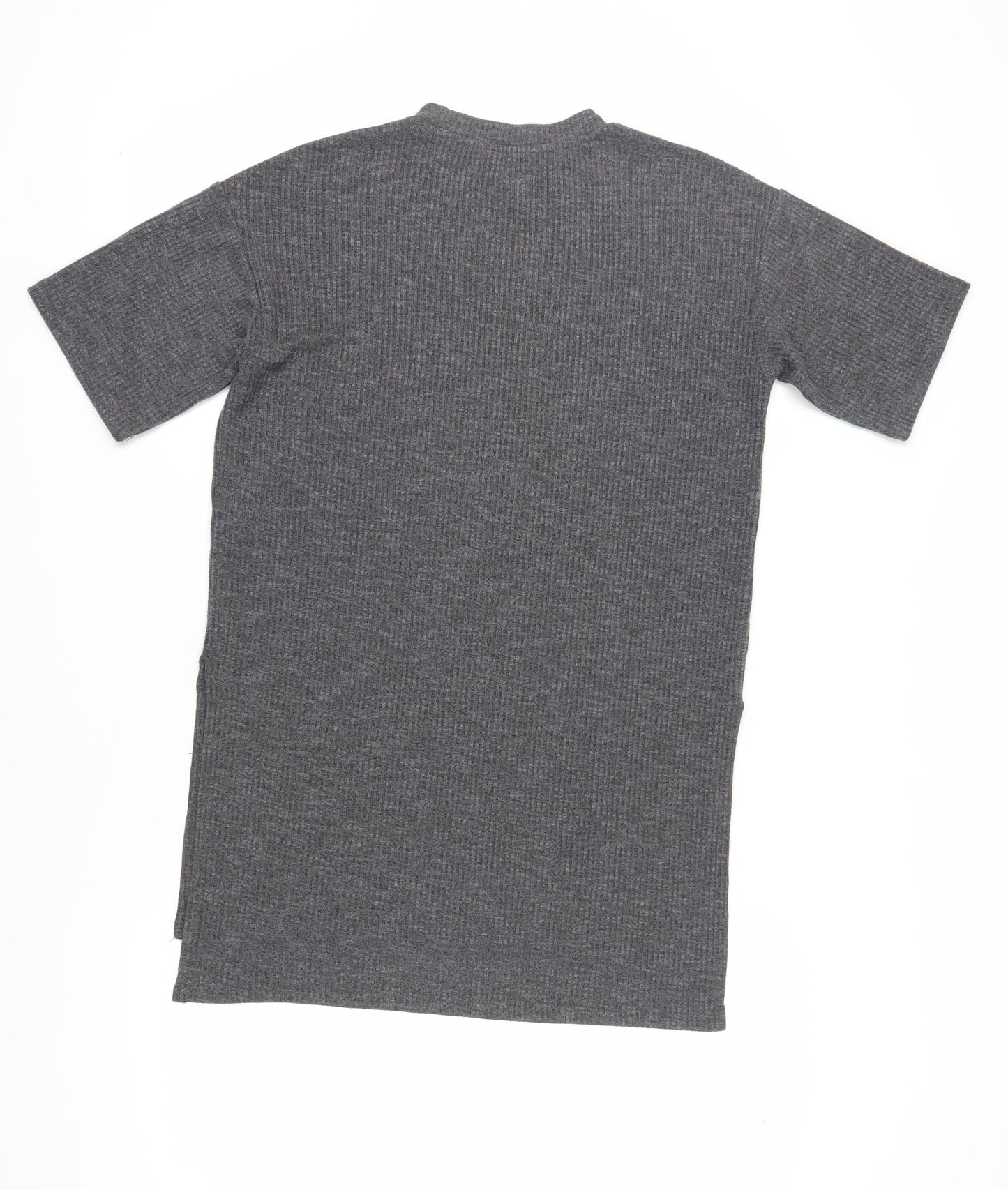 Womens UK Size XS Monki Grey Basic T-Shirt