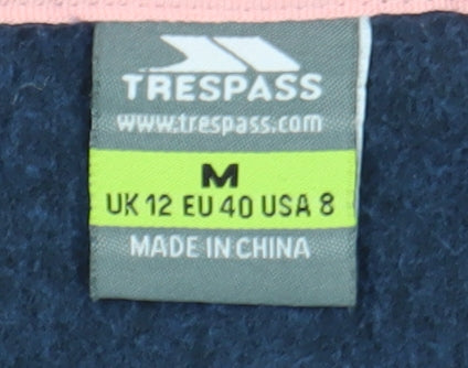 Womens UK Size M Trespass Blue Puffer Jacket