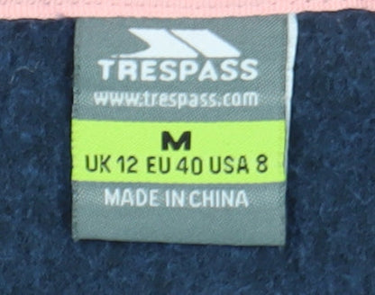 Womens UK Size M Trespass Blue Puffer Jacket