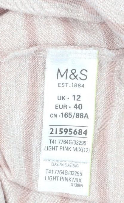 Womens UK Size 12 Marks and Spencer Pink  T-Shirt