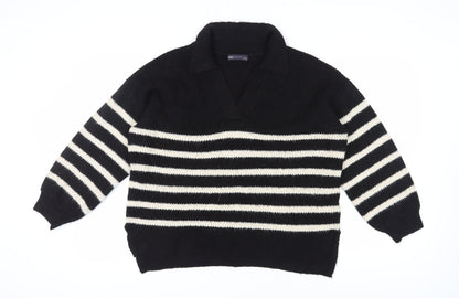 Womens UK Size L Marks and Spencer Black Pullover Jumper